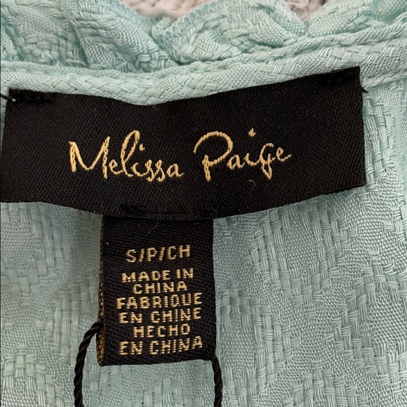 ⭐️🌸Melissa Paige aqua shores sleeveless top S NWT - Picture 5 of 8
